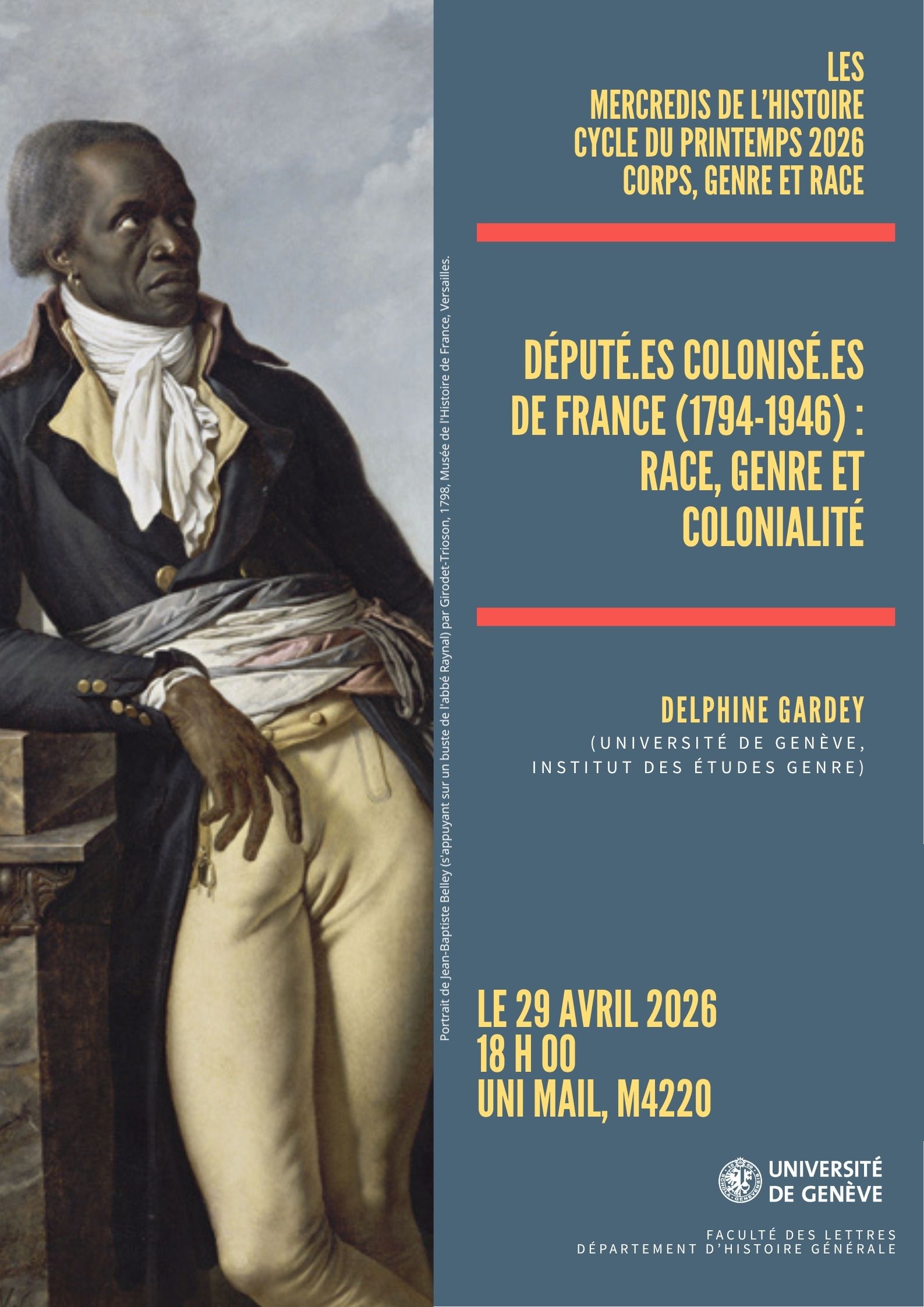 Député.es colonisé.es de France (1794-1946): race, genre et colonialité